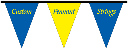 custom triangle flags